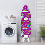 Purple Girly Unicorn Pattern Print Ironing Board Cover