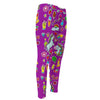 Purple Girly Unicorn Pattern Print Men's Compression Pants