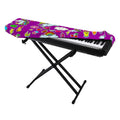 Purple Girly Unicorn Pattern Print Piano Keyboard Cover
