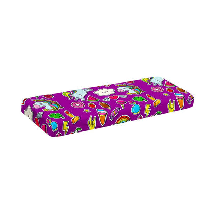 Purple Girly Unicorn Pattern Print Piano Keyboard Cover