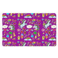 Purple Girly Unicorn Pattern Print Polyester Doormat