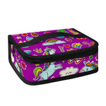 Purple Girly Unicorn Pattern Print Small Lunch Bag