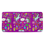 Purple Girly Unicorn Pattern Print Towel