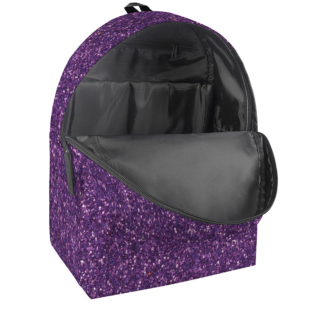 Purple Glitter Artwork Print (NOT Real Glitter) Backpack