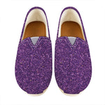 Purple Glitter Artwork Print (NOT Real Glitter) Casual Shoes