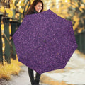 Purple (NOT Real) Glitter Print Foldable Umbrella