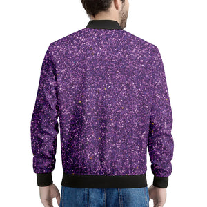Purple Glitter Artwork Print (NOT Real Glitter) Men's Bomber Jacket