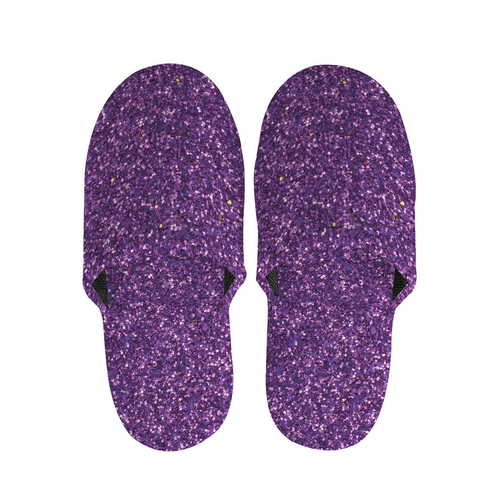 Purple Glitter Artwork Print (NOT Real Glitter) Slippers
