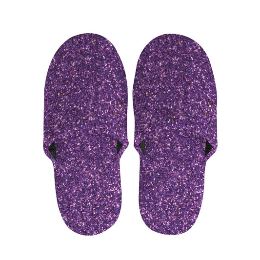 Purple Glitter Artwork Print (NOT Real Glitter) Slippers
