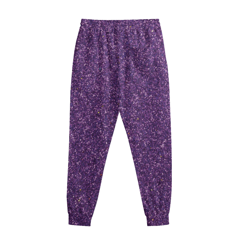 Purple Glitter Artwork Print (NOT Real Glitter) Sweatpants