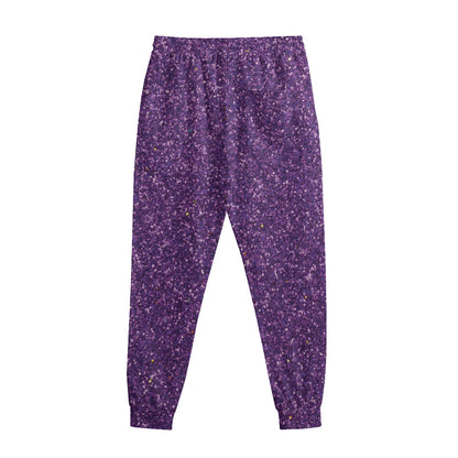 Purple Glitter Artwork Print (NOT Real Glitter) Sweatpants