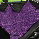 Purple (NOT Real) Glitter Print Pet Car Back Seat Cover