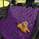 Purple (NOT Real) Glitter Print Pet Car Back Seat Cover