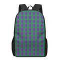 Purple Grape Pattern Print 17 Inch Backpack