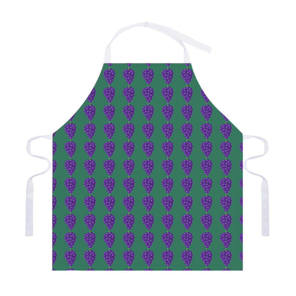 Purple Grape Pattern Print Adjustable Apron