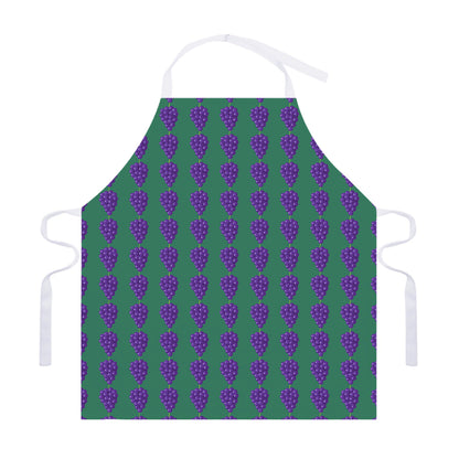 Purple Grape Pattern Print Adjustable Apron