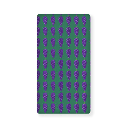 Purple Grape Pattern Print Baby Crib Sheet