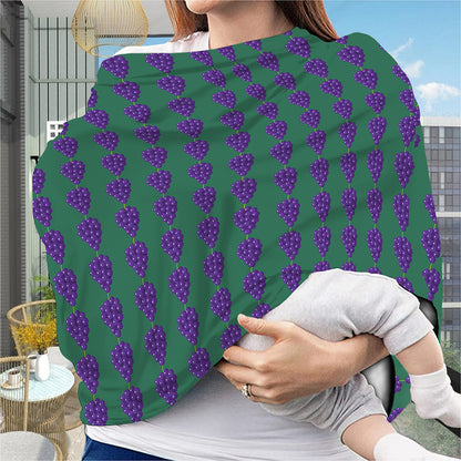 Purple Grape Pattern Print Baby Seat Cover