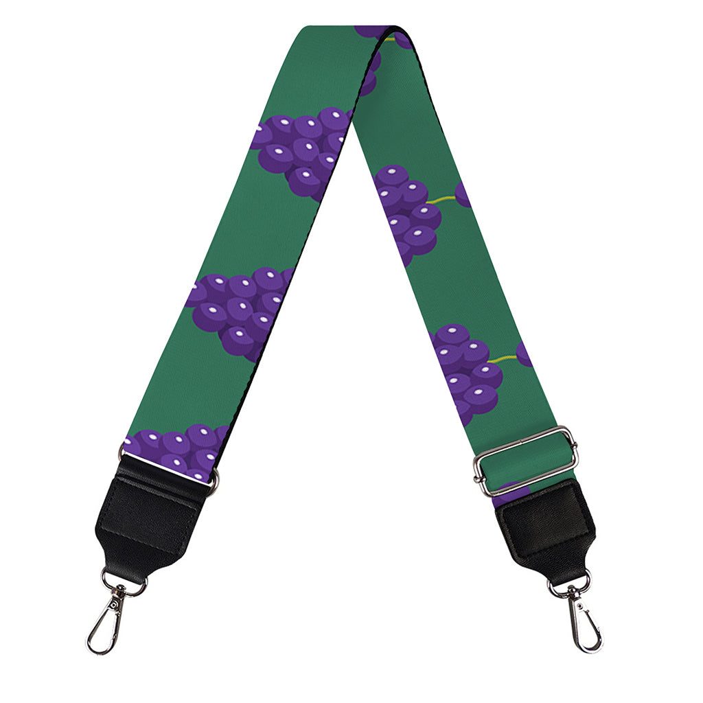 Purple Grape Pattern Print Bag Strap