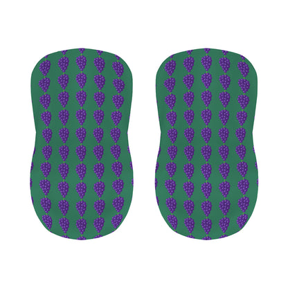Purple Grape Pattern Print Bar Stool Covers