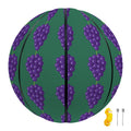 Purple Grape Pattern Print Basketball