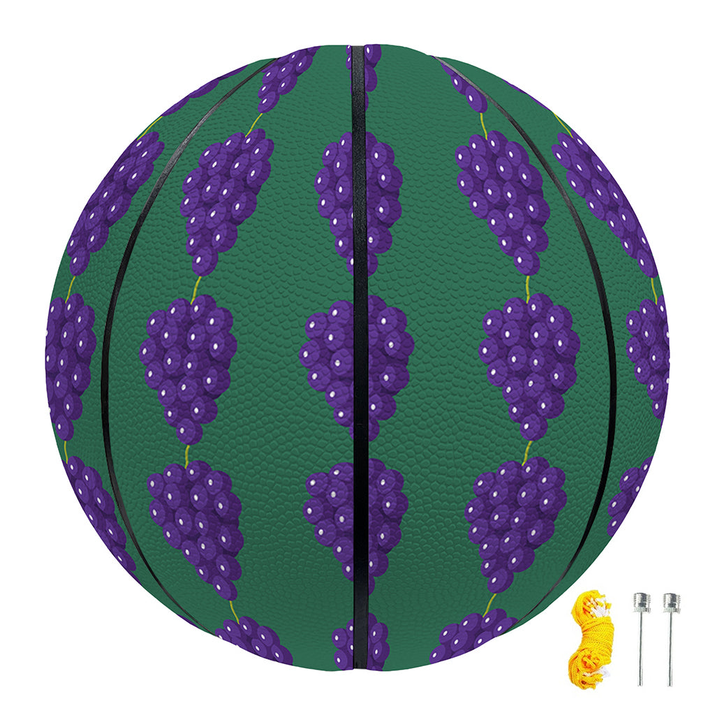 Purple Grape Pattern Print Basketball
