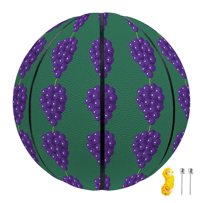 Purple Grape Pattern Print Basketball