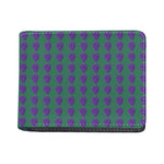 Purple Grape Pattern Print Bifold Wallet
