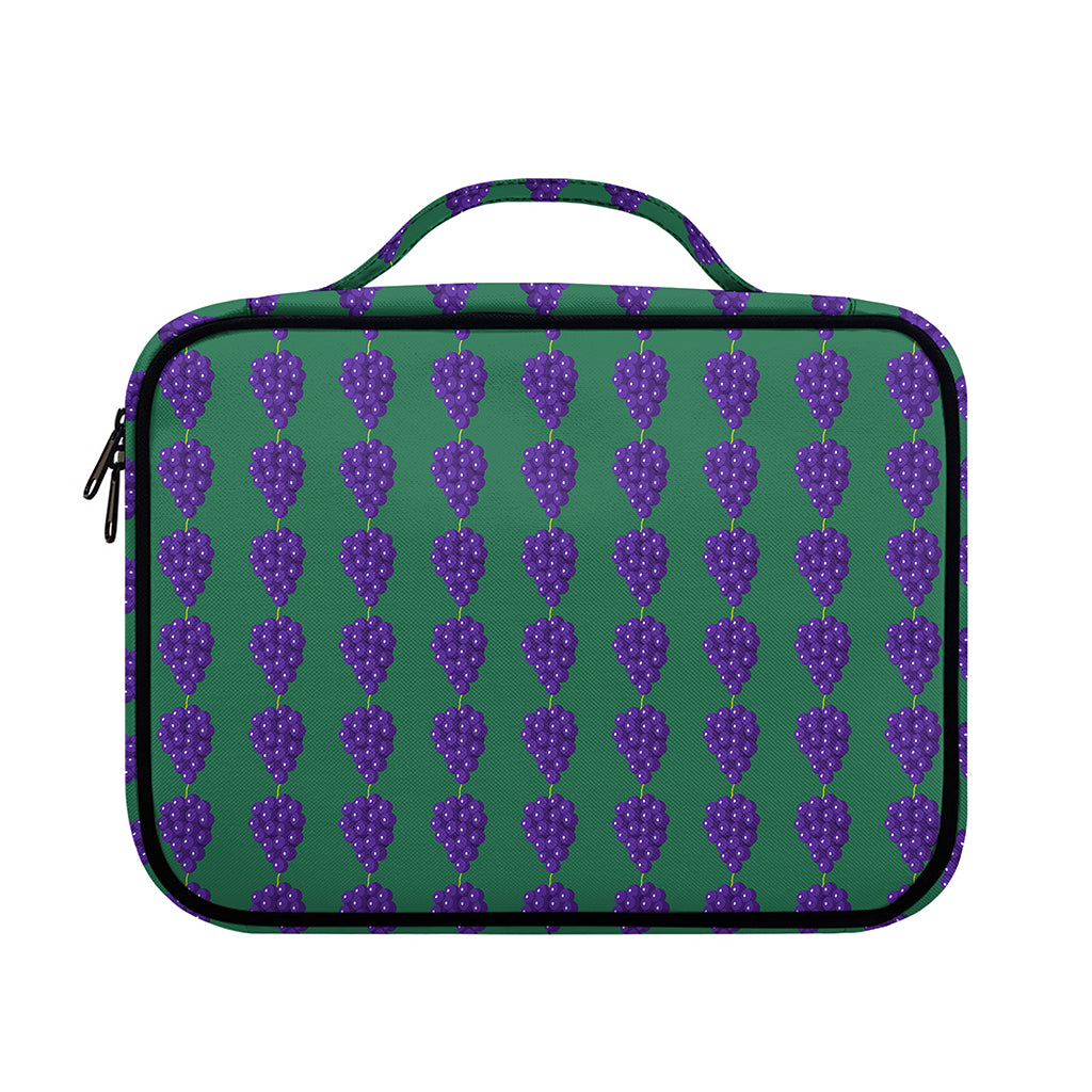 Purple Grape Pattern Print Briefcase Bible Bag