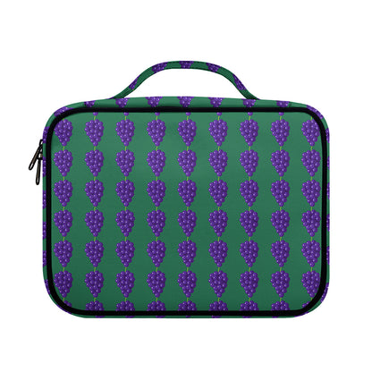Purple Grape Pattern Print Briefcase Bible Bag