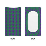 Purple Grape Pattern Print Changing Pad Cover