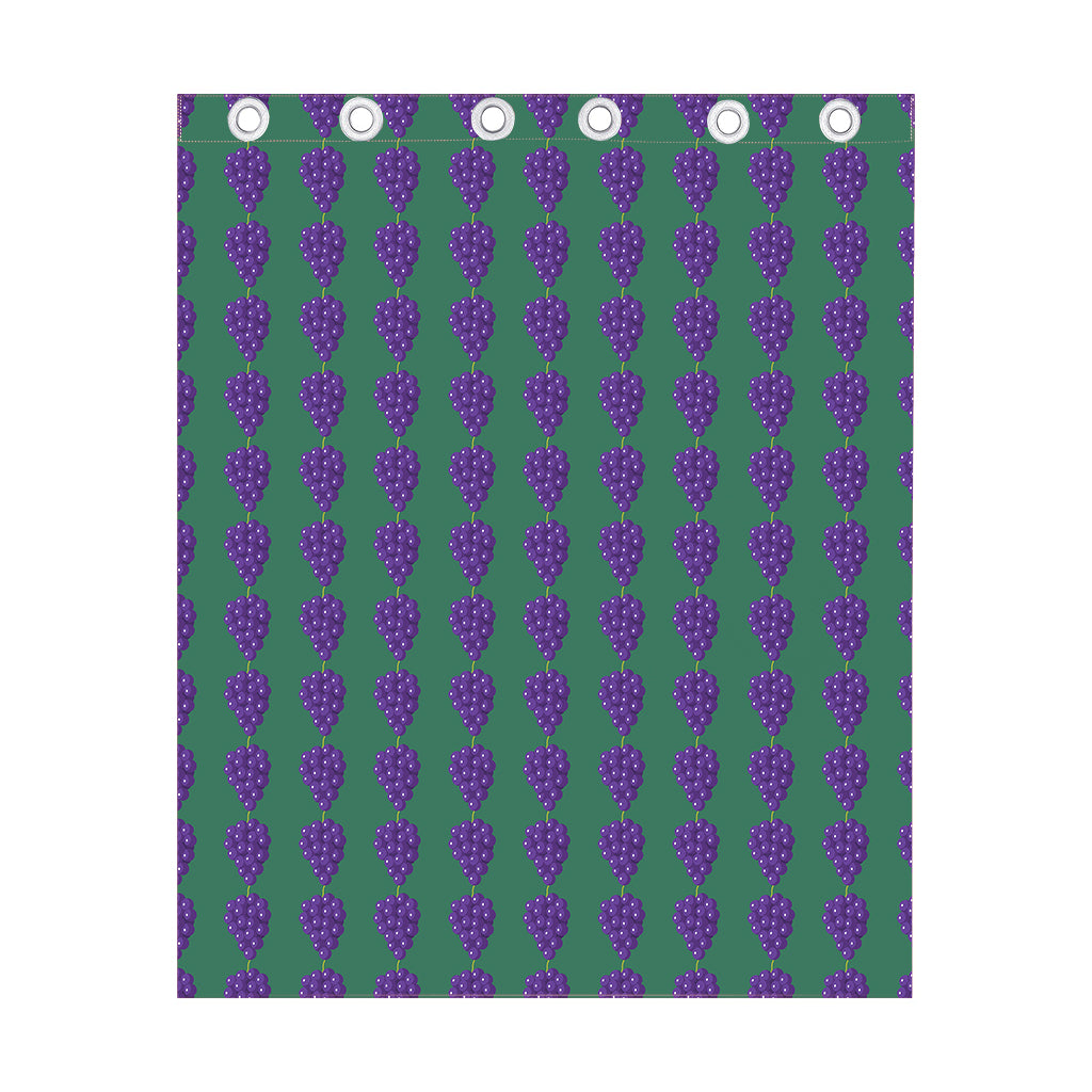 Purple Grape Pattern Print Curtain