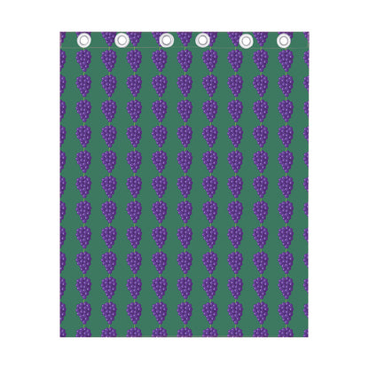 Purple Grape Pattern Print Curtain