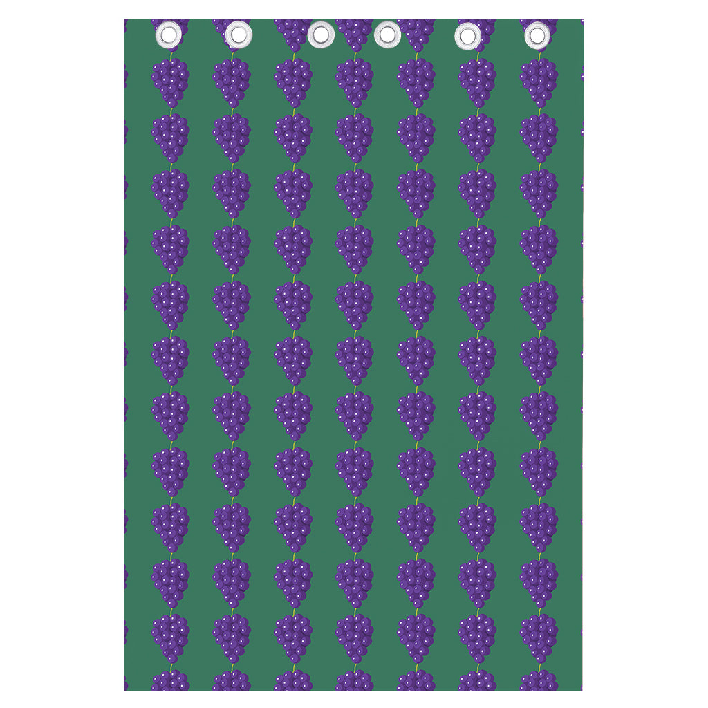 Purple Grape Pattern Print Curtain