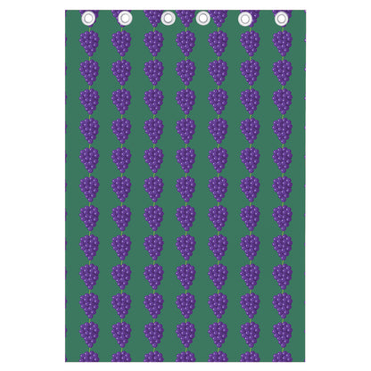 Purple Grape Pattern Print Curtain