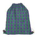 Purple Grape Pattern Print Drawstring Bag