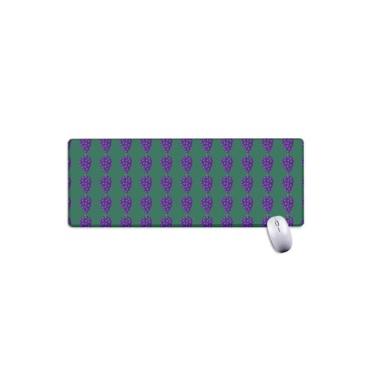 Purple Grape Pattern Print Extended Mouse Pad