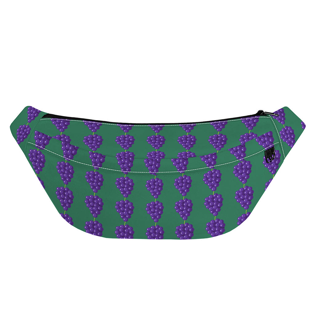 Purple Grape Pattern Print Fanny Pack
