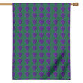 Purple Grape Pattern Print House Flag