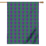 Purple Grape Pattern Print House Flag