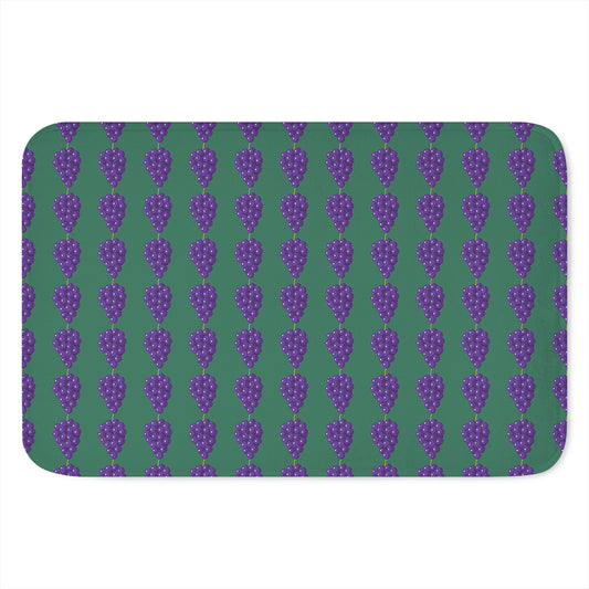 Purple Grape Pattern Print Indoor Door Mat