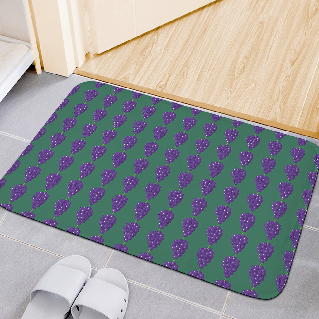 Purple Grape Pattern Print Indoor Door Mat