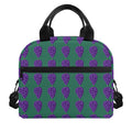 Purple Grape Pattern Print Insulated Lunch Bag