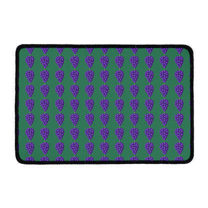 Purple Grape Pattern Print Kitchen Mat