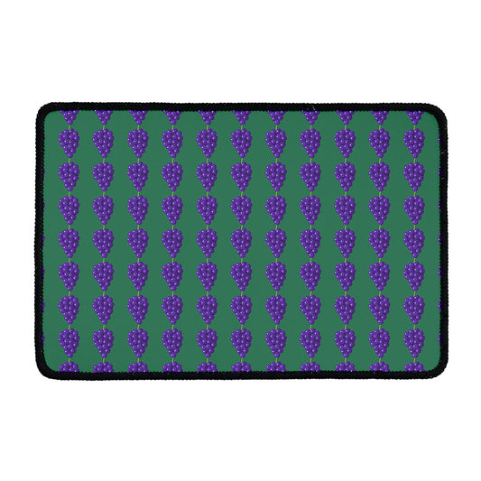 Purple Grape Pattern Print Kitchen Mat