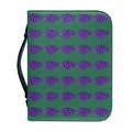Purple Grape Pattern Print Leather Bible Cover