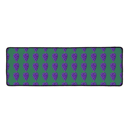 Purple Grape Pattern Print Long Kitchen Mat