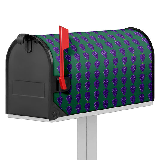 Purple Grape Pattern Print Mailbox Cover