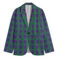 Purple Grape Pattern Print Men's Blazer