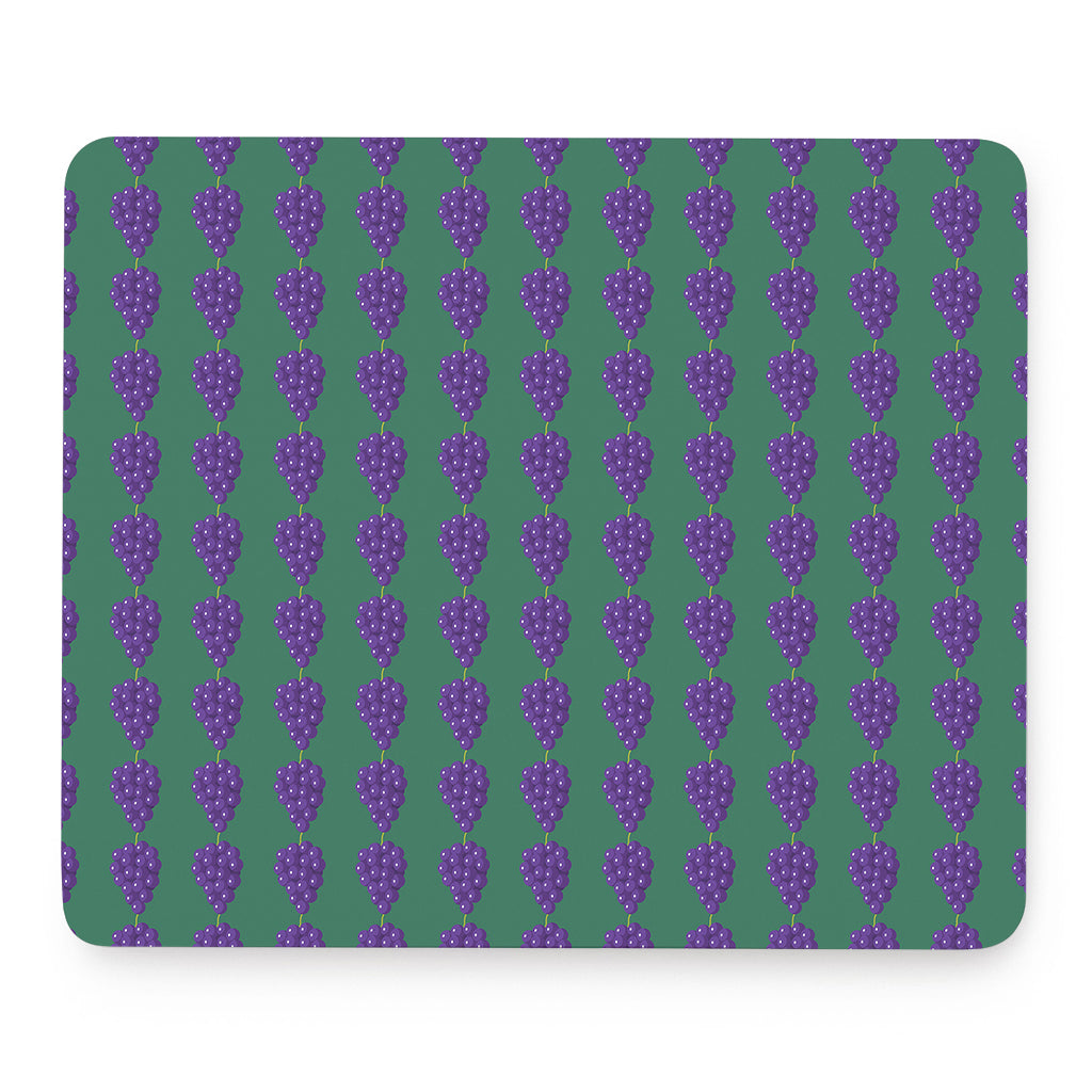 Purple Grape Pattern Print Mouse Pad
